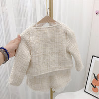 Load image into Gallery viewer, 2 Pieces Set Baby Kid Girls Solid Color Jackets Outwears And Shorts Wholesale 23022272
