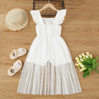 Load image into Gallery viewer, Kid Girls Solid Color Lace Rompers Wholesale 23022278
