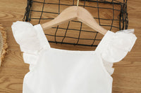 Load image into Gallery viewer, Kid Girls Solid Color Lace Rompers Wholesale 23022278

