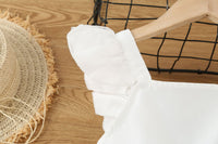 Load image into Gallery viewer, Kid Girls Solid Color Lace Rompers Wholesale 23022278
