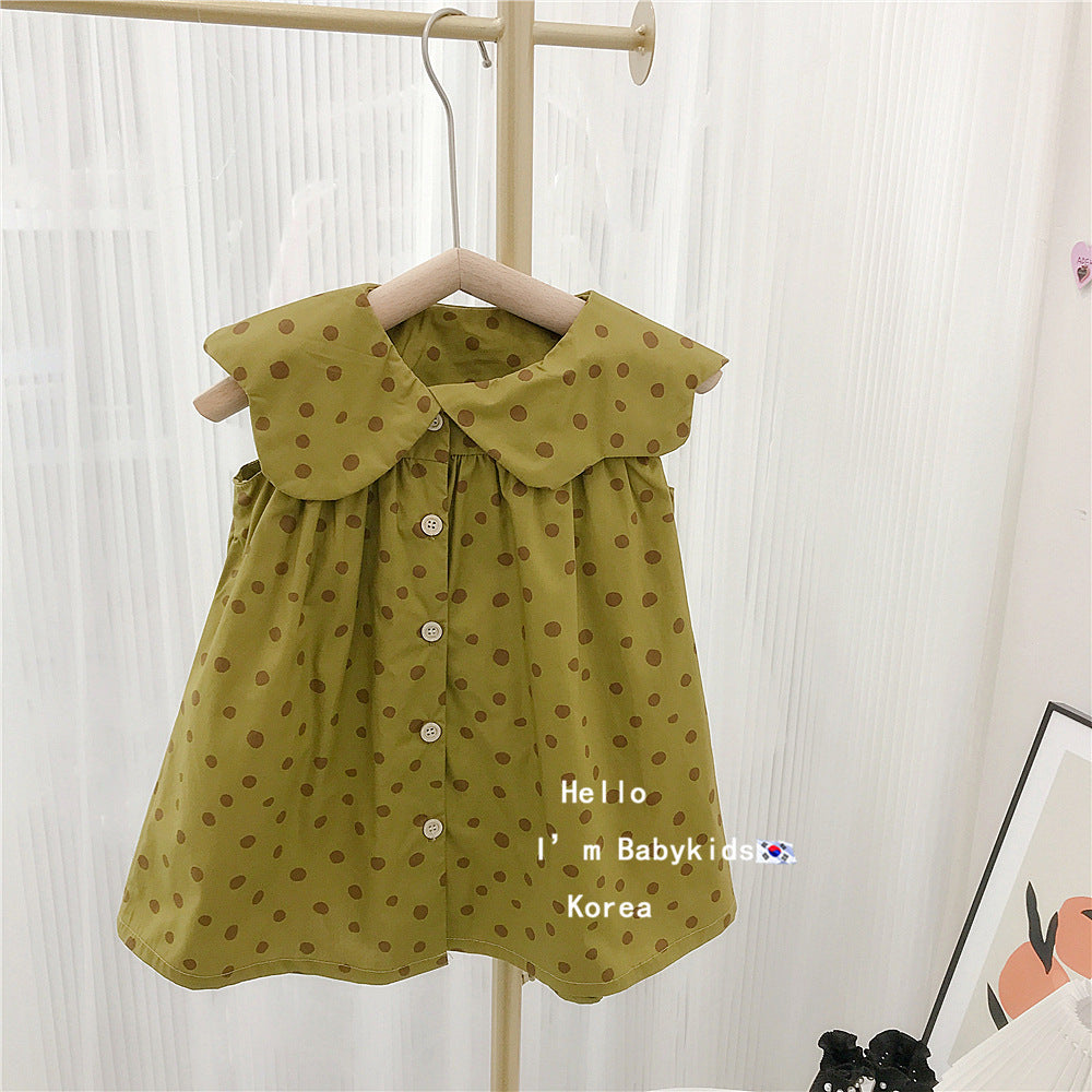 Baby Kid Girls Polka dots Dresses Wholesale 23022296