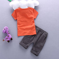 Load image into Gallery viewer, 2 Pieces Set Baby Kid Unisex Letters T-Shirts And Shorts Wholesale 23022403
