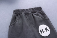 Load image into Gallery viewer, 2 Pieces Set Baby Kid Unisex Letters T-Shirts And Shorts Wholesale 23022403
