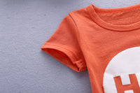 Load image into Gallery viewer, 2 Pieces Set Baby Kid Unisex Letters T-Shirts And Shorts Wholesale 23022403
