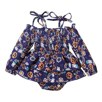 Load image into Gallery viewer, Baby Girls Flower Print Rompers Wholesale 230224108
