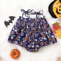 Load image into Gallery viewer, Baby Girls Flower Print Rompers Wholesale 230224108
