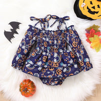 Load image into Gallery viewer, Baby Girls Flower Print Rompers Wholesale 230224108
