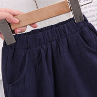 Load image into Gallery viewer, 2 Pieces Set Baby Kid Boys Animals Cartoon Print Polo Shirts And Solid Color Shorts Wholesale 230224114
