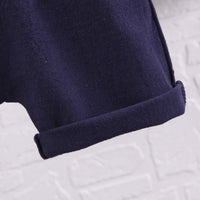 Load image into Gallery viewer, 2 Pieces Set Baby Kid Boys Animals Cartoon Print Polo Shirts And Solid Color Shorts Wholesale 230224114
