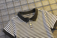 Load image into Gallery viewer, 2 Pieces Set Baby Kid Boys Striped Polo Shirts And Solid Color Shorts Wholesale 23022412
