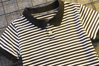 Load image into Gallery viewer, 2 Pieces Set Baby Kid Boys Striped Polo Shirts And Solid Color Shorts Wholesale 23022412
