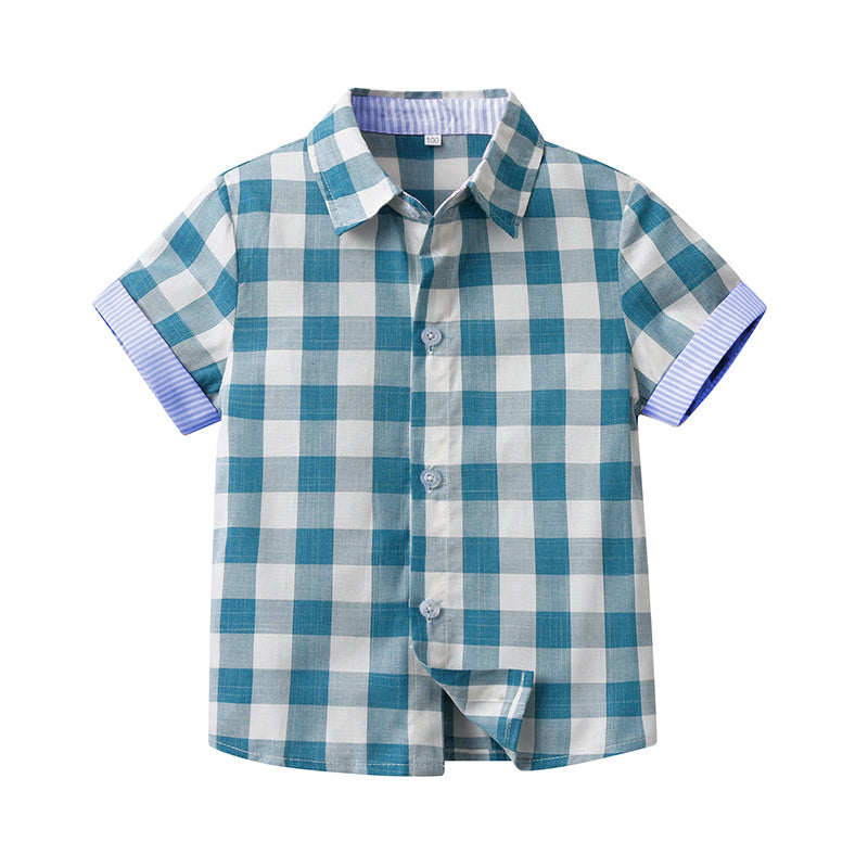 Baby Kid Boys Checked Shirts Wholesale 230224138