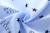 Load image into Gallery viewer, 2 Pieces Set Baby Kid Boys Letters Galaxy Print Shirts And Solid Color Shorts Wholesale 23022415
