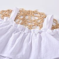 Load image into Gallery viewer, 2 Pieces Set Baby Kid Girls Solid Color Tops And Ripped Pants Wholesale 23022417
