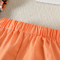 Load image into Gallery viewer, 2 Pieces Set Baby Kid Boys Tropical Print Shirts And Solid Color Shorts Wholesale 230224183
