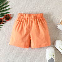 Load image into Gallery viewer, 2 Pieces Set Baby Kid Boys Tropical Print Shirts And Solid Color Shorts Wholesale 230224183
