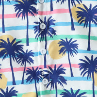 Load image into Gallery viewer, 2 Pieces Set Baby Kid Boys Tropical Print Shirts And Solid Color Shorts Wholesale 230224183
