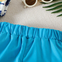 Load image into Gallery viewer, 2 Pieces Set Baby Kid Boys Tropical Print Shirts And Solid Color Shorts Wholesale 230224183
