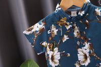 Load image into Gallery viewer, 2 Pieces Set Baby Kid Boys Flower Print Shirts And Shorts Wholesale 23022419
