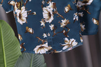 Load image into Gallery viewer, 2 Pieces Set Baby Kid Boys Flower Print Shirts And Shorts Wholesale 23022419
