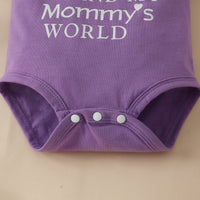 Load image into Gallery viewer, 3 Pieces Set Baby Girls Letters Rompers And Flower Print Shorts And Bow Headwear Wholesale 230224230
