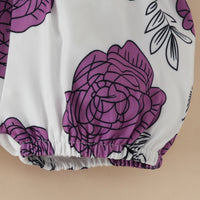 Load image into Gallery viewer, 3 Pieces Set Baby Girls Letters Rompers And Flower Print Shorts And Bow Headwear Wholesale 230224230
