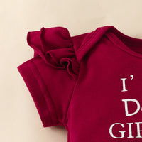 Load image into Gallery viewer, 3 Pieces Set Baby Girls Letters Rompers And Flower Print Shorts And Bow Headwear Wholesale 230224230
