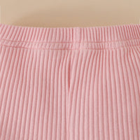 Load image into Gallery viewer, 2 Pieces Set Baby Kid Girls Letters Tank Tops And Muslin&amp;Ribbed Shorts Wholesale 230224233
