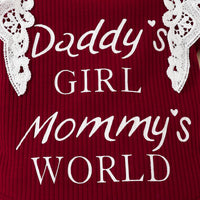 Load image into Gallery viewer, 2 Pieces Set Baby Girls Letters Lace Print Rompers And Flower Shorts Wholesale 230224245
