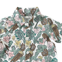 Load image into Gallery viewer, 2 Pieces Set Baby Kid Boys Flower Plant Print Shirts And Solid Color Shorts Wholesale 230224248
