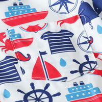 Load image into Gallery viewer, 2 Pieces Set Baby Kid Boys Cartoon Print Shirts And Solid Color Shorts Wholesale 230224251
