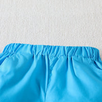 Load image into Gallery viewer, 2 Pieces Set Baby Kid Boys Cartoon Print Shirts And Solid Color Shorts Wholesale 230224251
