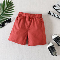 Load image into Gallery viewer, 2 Pieces Set Baby Kid Boys Cartoon Print Shirts And Solid Color Shorts Wholesale 230224251
