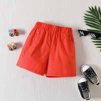 Load image into Gallery viewer, 2 Pieces Set Baby Kid Boys Cartoon Print Shirts And Solid Color Shorts Wholesale 230224251
