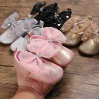 Load image into Gallery viewer, Baby Girls Star Bow Shoes Wholesale 23022431
