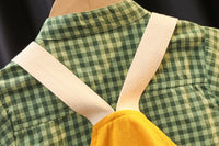 Load image into Gallery viewer, 2 Pieces Set Baby Kid Unisex Checked Tops And Solid Color Rompers Wholesale 23022450
