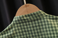 Load image into Gallery viewer, 2 Pieces Set Baby Kid Unisex Checked Tops And Solid Color Rompers Wholesale 23022450
