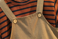 Load image into Gallery viewer, 2 Pieces Set Baby Kid Unisex Striped T-Shirts And Solid Color Rompers Wholesale 23022471
