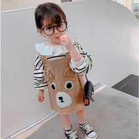 Load image into Gallery viewer, Baby Kid Girls Striped Tops And Cartoon Dresses Wholesale 230227600
