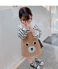 Load image into Gallery viewer, Baby Kid Girls Striped Tops And Cartoon Dresses Wholesale 230227600
