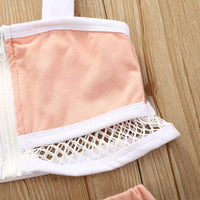 Load image into Gallery viewer, 2 Pieces Set Baby Kid Girls Color-blocking Tank Tops And Shorts Wholesale 230227615
