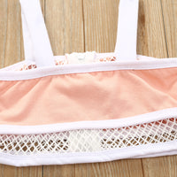 Load image into Gallery viewer, 2 Pieces Set Baby Kid Girls Color-blocking Tank Tops And Shorts Wholesale 230227615
