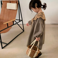 Load image into Gallery viewer, Baby Kid Girls Solid Color Dresses Wholesale 230227667
