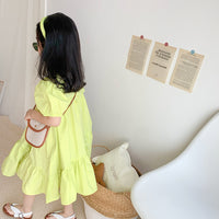 Load image into Gallery viewer, Baby Kid Girls Solid Color Dresses Wholesale 230227689
