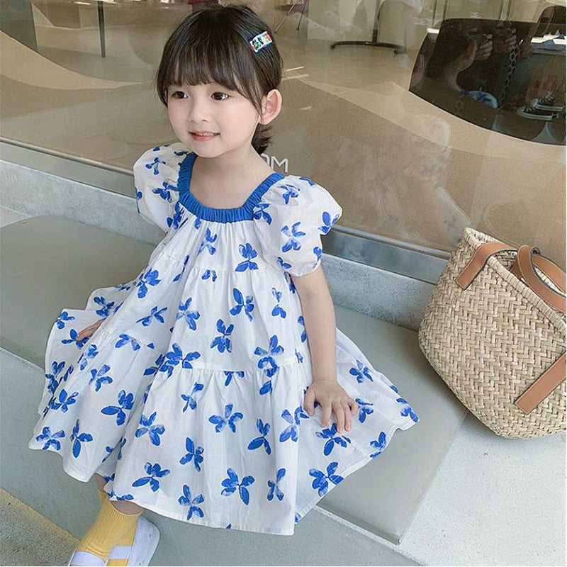 Baby Kid Girls Butterfly Print Dresses Wholesale 230227690
