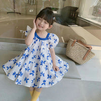 Load image into Gallery viewer, Baby Kid Girls Butterfly Print Dresses Wholesale 230227690
