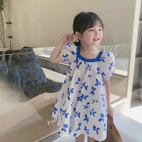 Load image into Gallery viewer, Baby Kid Girls Butterfly Print Dresses Wholesale 230227690
