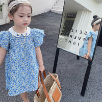 Load image into Gallery viewer, Baby Kid Girls Flower Print Dresses Wholesale 230227691
