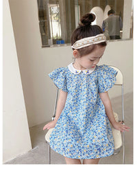 Load image into Gallery viewer, Baby Kid Girls Flower Print Dresses Wholesale 230227691
