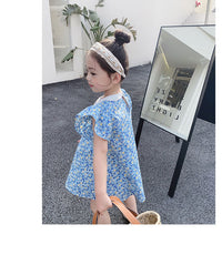 Load image into Gallery viewer, Baby Kid Girls Flower Print Dresses Wholesale 230227691
